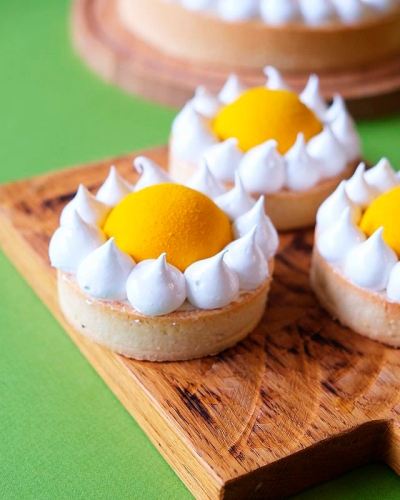 Лимонные тарталетки с ванилью