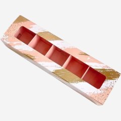 Коробка на 5 конфет с окном "Золотое настроение" 20х5х3,3 см КУ-00854