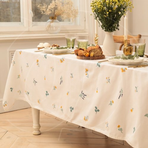 Скатерть для стола Хлопок "Полевые цветы" 146х110 см 10783196