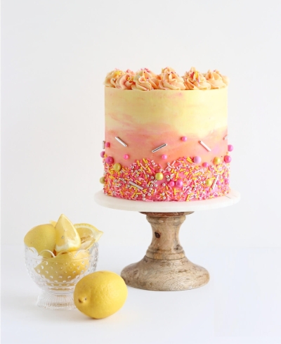 Торт "Клубничный лимонад"