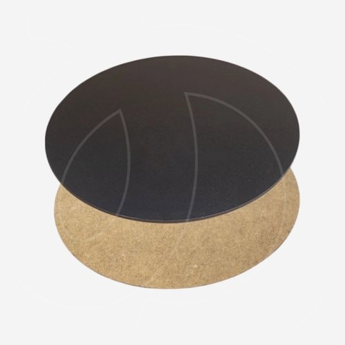 Подложка под торт ЛХДФ Чёрная 3 мм 28 см ТСКЛ22