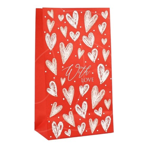 Пакет бумажный для сладостей "Сердечки" 10228969
