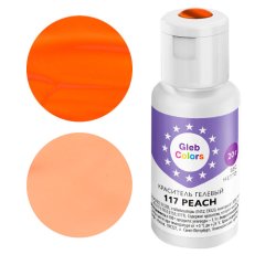Краситель пищевой гелевый водорастворимый GLEB (CAKE) COLORS 117 Peach 20 г CC117P