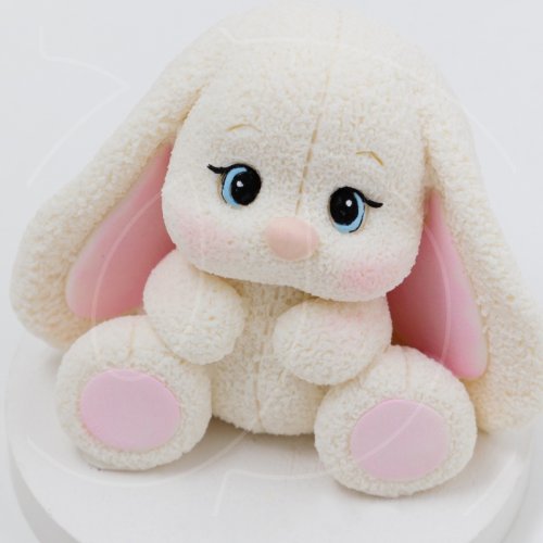 Фигурка из шоколадной глазури "Зайка-плюша розовый" 