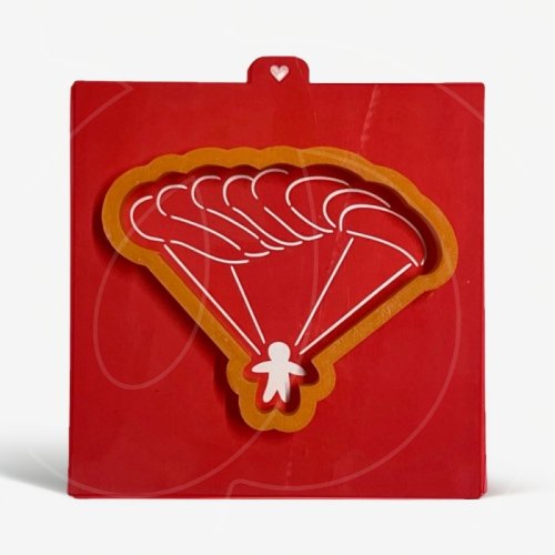 Вырубка пластиковая и трафарет LUBIMOVA "Парашютист" LC-00007672	