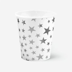 Стакан бумажный "Звёзды" Серебро 260 мл 1707367