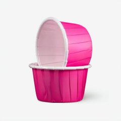 Капсула бумажная с подворотом Фуксия D38 H30 10 шт 850065, б-9