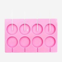 Форма силиконовая для леденцов 5 см 8 шт сф-106