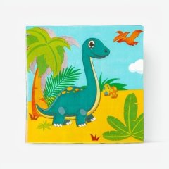 Салфетки бумажные "Динозаврики" 12 шт 446193